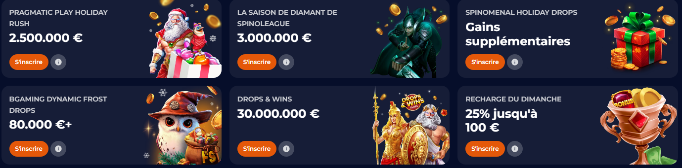 Pragmatic play holiday rush turnois du Nine casino