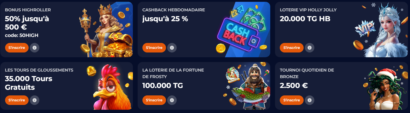 Cashback Hebdomadaire jusqu`a 25% du Nine casino